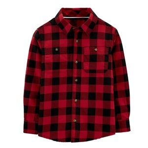 LIKE NEW Carter’s Buffalo Check Plaid Cotton Shirt